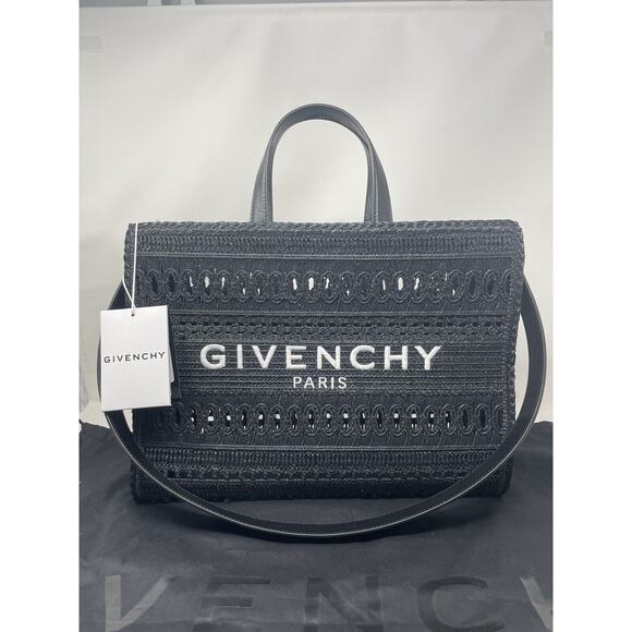 Medium G-Tote shopping bag in laced raffia - Picture 1 of 11